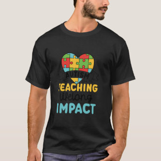 T-shirt Enseignant Sensibilisation sur l'autisme tenue pou