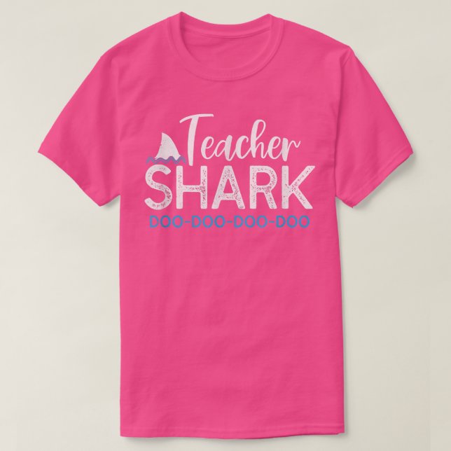 T-shirt Enseignant Shark Do Your Work Drôle (Design devant)