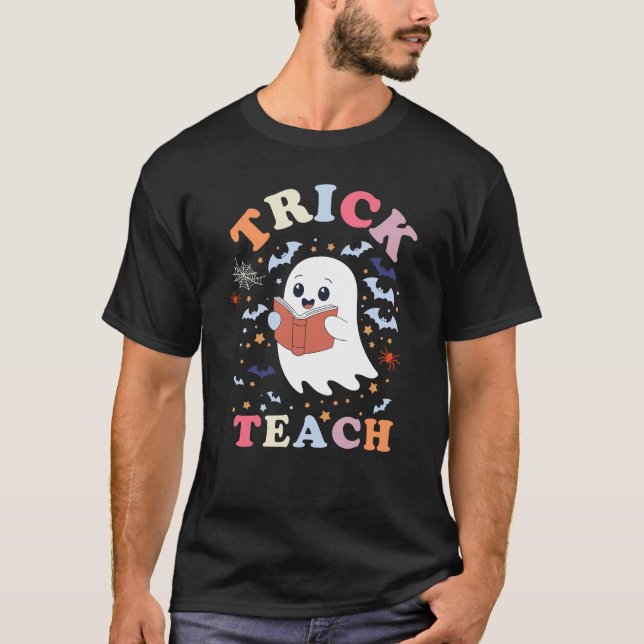 T-shirt Enseignant super Halloween Tri ou Enseigner (Devant)