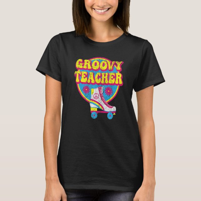 T-shirt Enseignant super les années 70 Nostalgie esthétiqu (Devant)