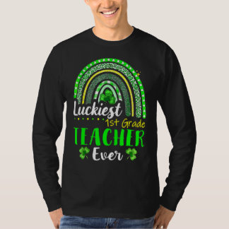 T-shirt Enseignante de 1re année la plus chanceuse jamais 