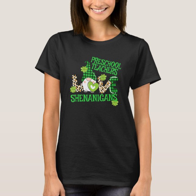 T-shirt Enseignante de maternelle Saint-Patrick PreK Shena (Devant)