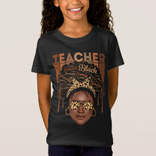 T-Shirt Enseignante noire Afro Smart African American Lo