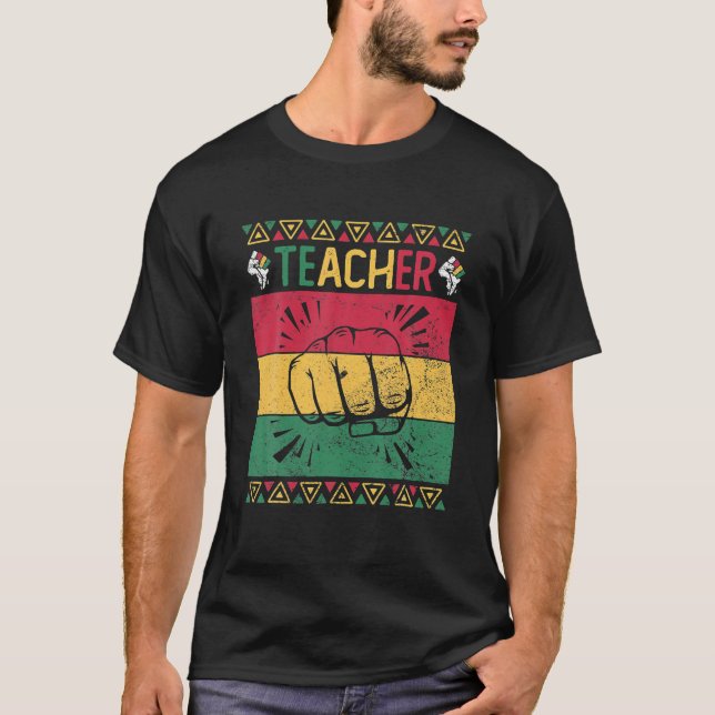 T-shirt Enseignants afro-américains Mois de l'histoire noi (Devant)