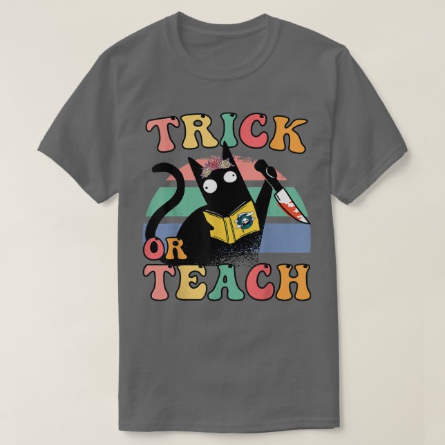T-shirt Enseignants de la saison éffrayante de l'équipage  (Design devant)