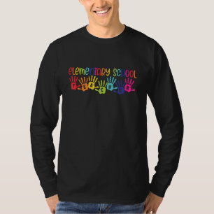 T-shirt Enseignants de l'école primaire Rainbow Joyeux pre