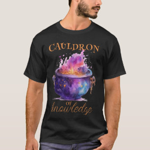T-shirt Enseignants d'Halloween Cauldron de la connaissanc