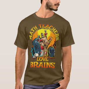 T-shirt Enseignants en mathématiques Aimer les cerveaux Ha