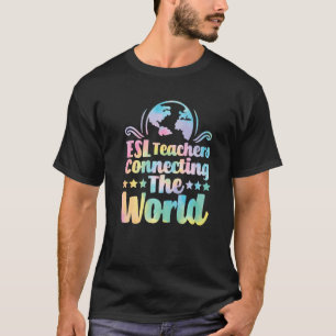 T-shirt Enseignants ESL Connecter Le Monde English Virtual