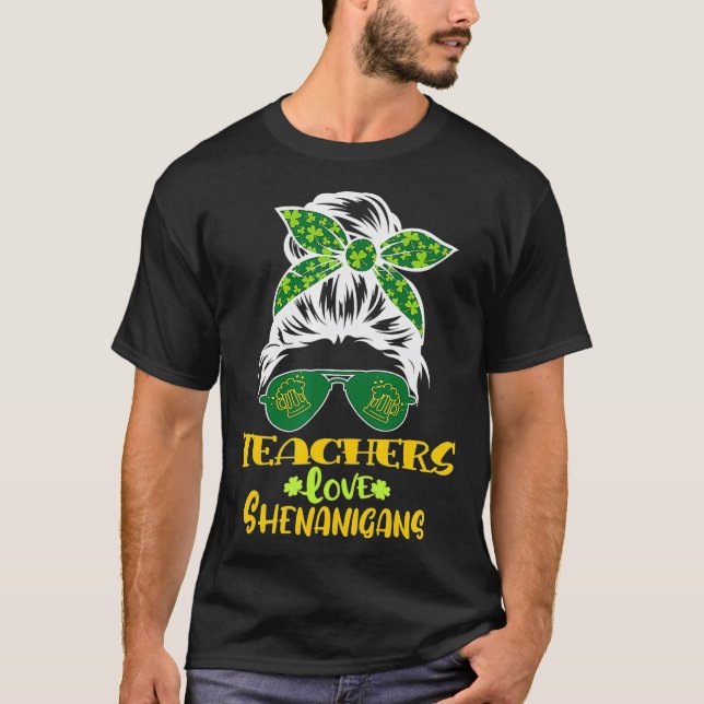 T-shirt Enseignants Jour de la Saint Patrick Aimer Shenani (Devant)