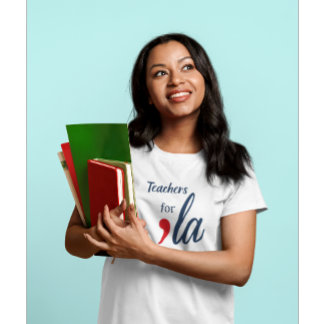 T-shirt Enseignants pour 'la Kamala Harris. BLANCHE