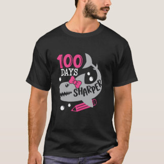 T-shirt Enseignants requins plus aiguisés 100 jours Joyeux