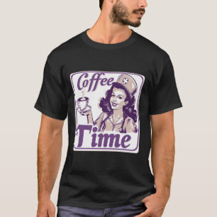 T-shirt Enseigne Rétro Café Heure