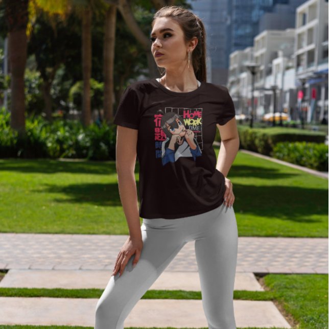 T-shirt Enseignement à domicile des filles d'Anime (Créateur téléchargé)