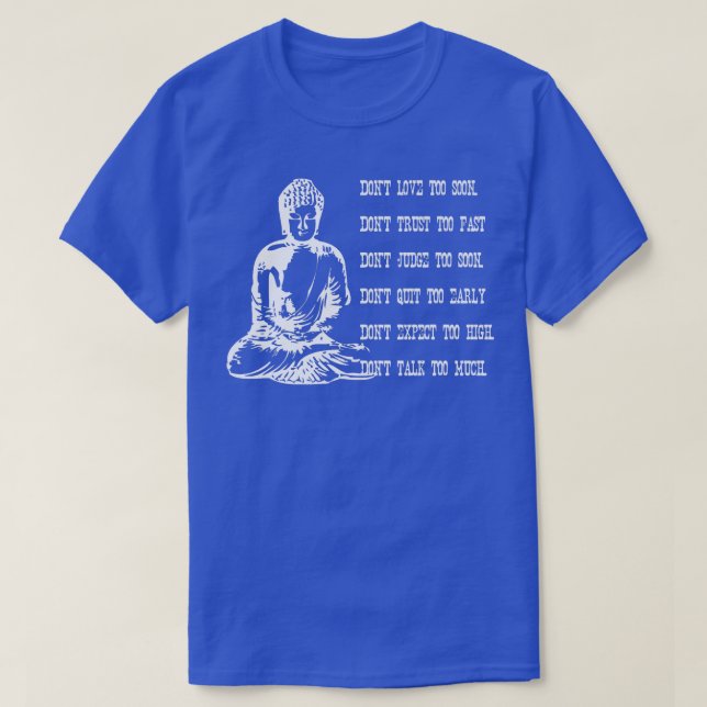 T-shirt Enseignement de Bouddha et inspiration de la scien (Design devant)