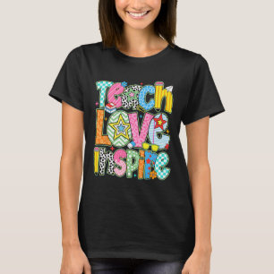 T-shirt Enseigner Amour Inspirer Retour à l'école Enseigna