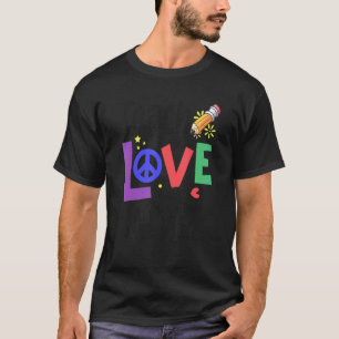 T-shirt Enseigner Amour Inspirer Rétro Professeur Premier