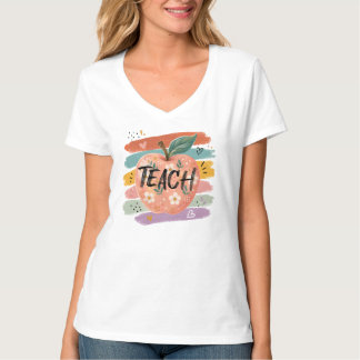 T-shirt ENSEIGNER, Graphique de pomme
