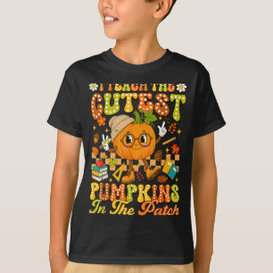 T-shirt Enseigner la citrouille la plus mignonne du patch 