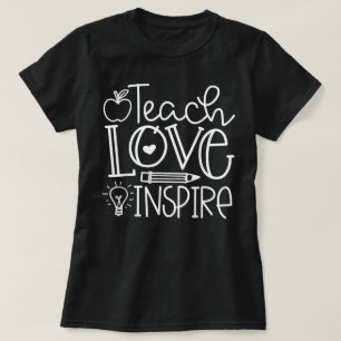 T-shirt Enseigner L'Amour Inspirer Les Enfants Enseignants