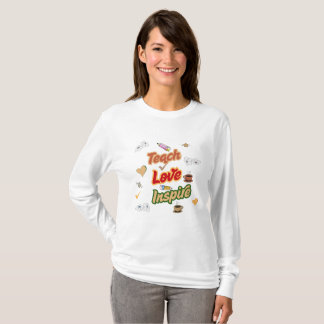 T-shirt Enseigner l'amour Inspirer Retro Citation de l'ens