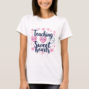 T-shirt Enseigner les coeurs doux