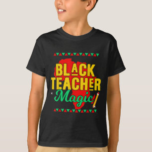 T-shirt Enseigner l'histoire des Noirs Mois Enfants Noir E
