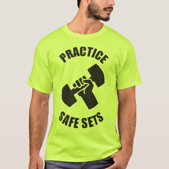 T-shirt Ensemble de sécurité pratique - Humour de salle de (Devant)