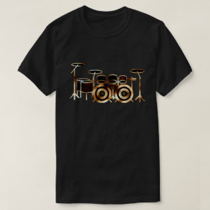 T-shirt Ensemble de tambours à basse double