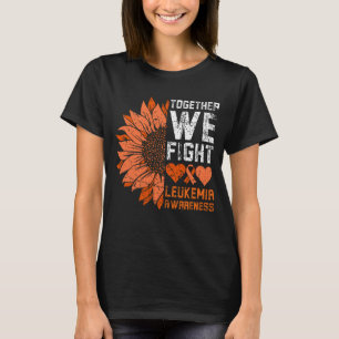 T-shirt Ensemble, nous combattons le cancer Leucémie Sensi