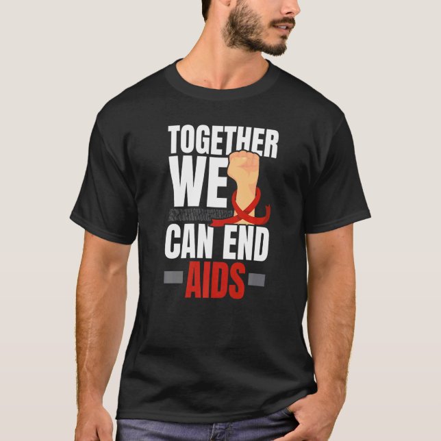 T-shirt Ensemble, nous pouvons mettre fin à la sensibilisa (Devant)