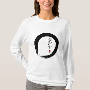 T-shirt Enso avec le Japonais pour le "artiste "