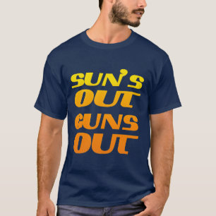 T-SHIRT ENSOLEILLE DES ARMES DE FITNESS ET DE SALLE DE SPO