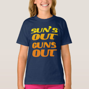 T-SHIRT ENSOLEILLE DES ARMES DE FITNESS ET DE SALLE DE SPO