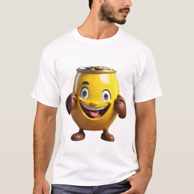 T-shirt Ensoleillé la pièce souriante (Devant)
