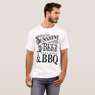 T-shirt Ensoleillement, Bière et BBQ
