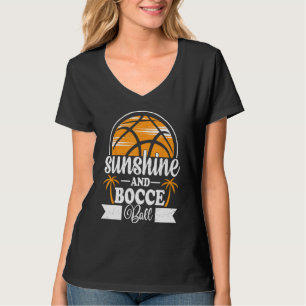 T-shirt Ensoleillement & Boule de Bocce Jeu de quilles sur