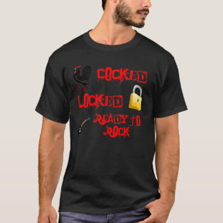 T-shirt Entassé verrouillé préparez pour basculer