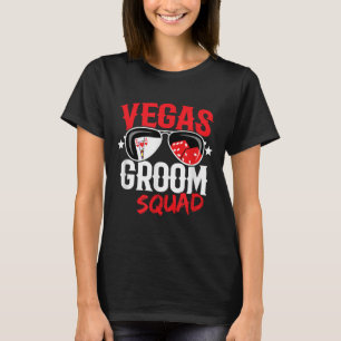 T-shirt Enterrement de vie de garçon à Vegas - Marié à Veg