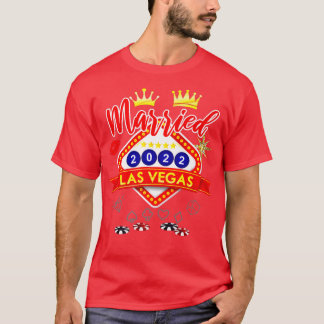 T-shirt Enterrement de vie de garçon à Vegas Marié à Vegas