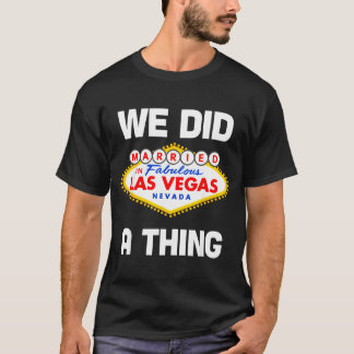 T-shirt Enterrement de vie de garçon à Vegas Marié à Vegas