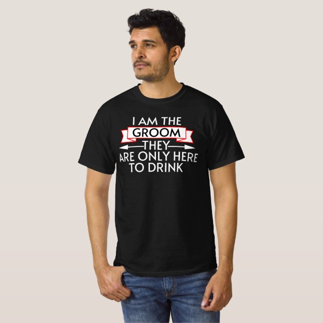 T-shirt Enterrement de vie de garçon drôle  (Devant entier)
