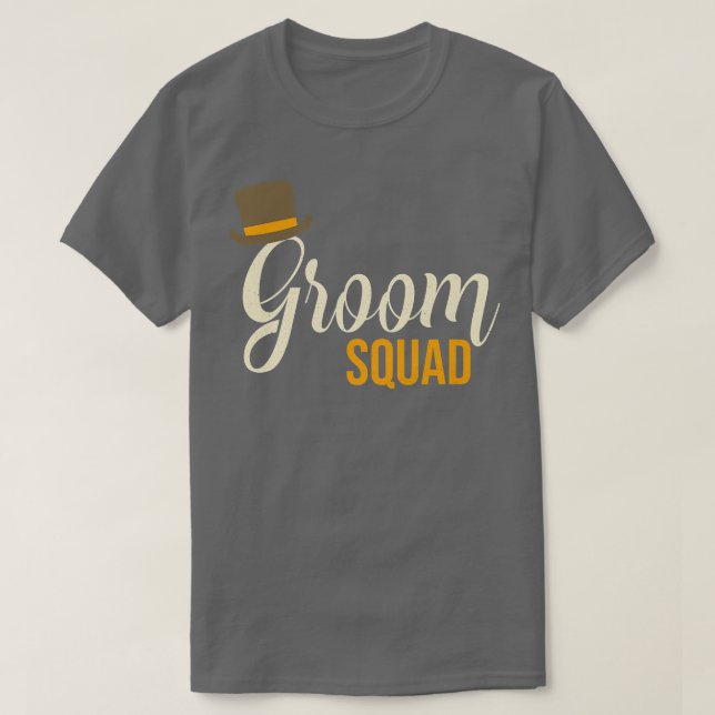 T-shirt Enterrement de vie de garçon drôle Équipe du marié (Design devant)
