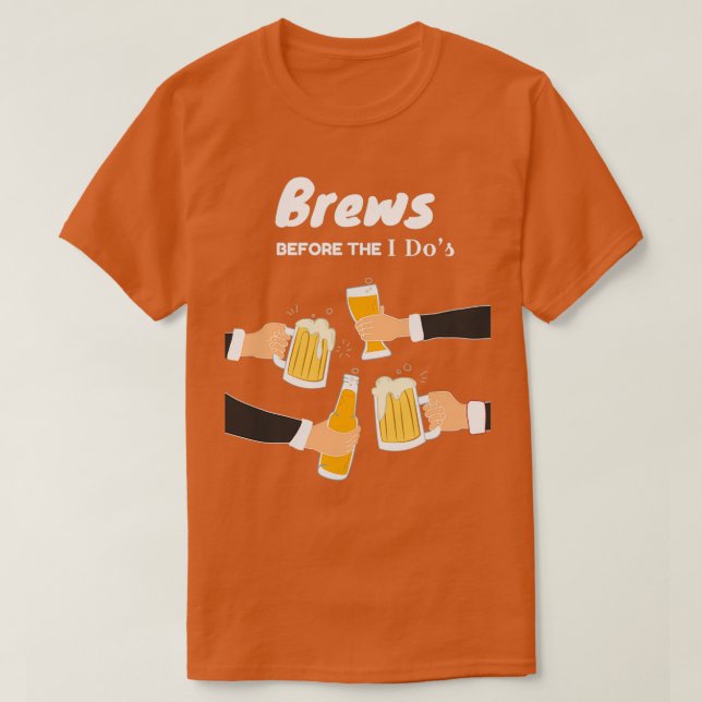 T-shirt enterrement de vie de garçon JGA Bachelor Bews (Design devant)