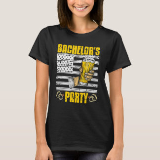 T-shirt Enterrement de vie de garçon Rétro Patriote Mariag
