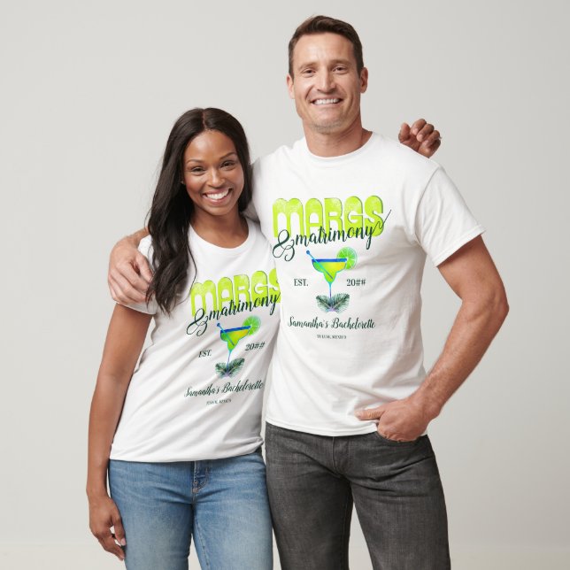 T-shirt Enterrement de vie de jeune fille au Margs Matrimo (Unisexe)