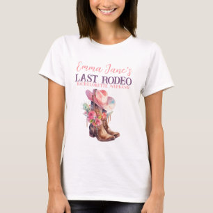 T-shirt Enterrement de vie de jeune fille Cowgirl Last Rod
