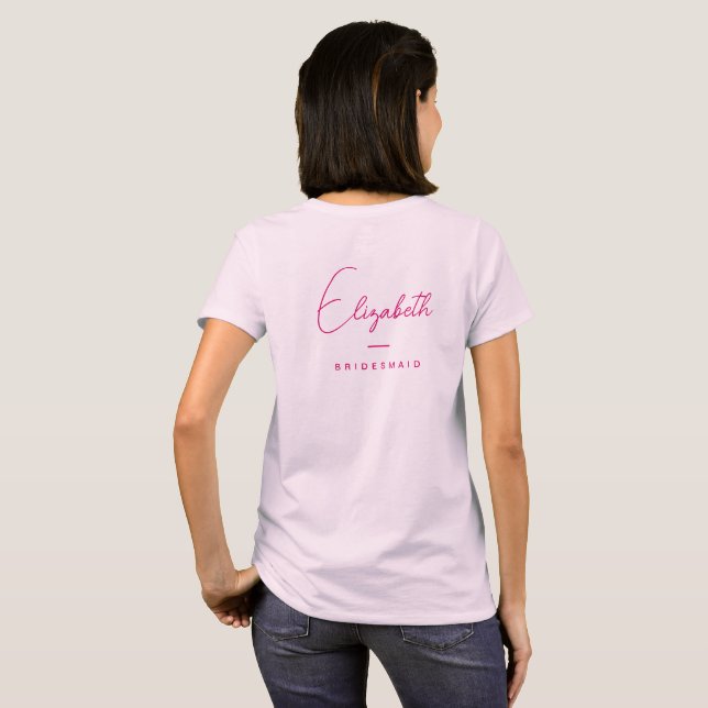 T-shirt Enterrement de vie de jeune fille Demoiselles d'Ho (Dos entier)