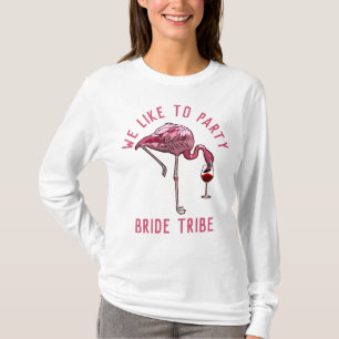T-shirt Enterrement de vie de jeune fille flamant rose Bri