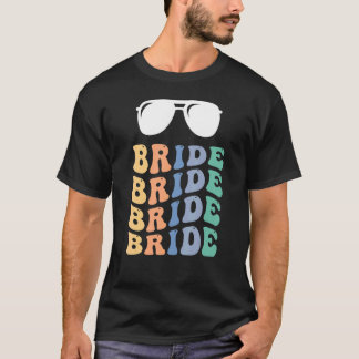 T-shirt Enterrement de vie de jeune fille mariée rétro